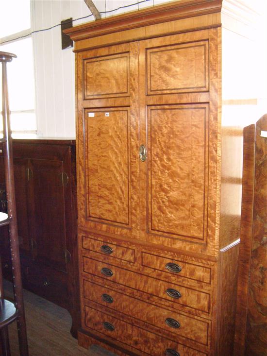 Walnut linen press
